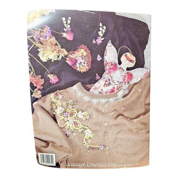Vtg Bucilla Ribbon Embroidery STEP-BY-STEP Guide Booklet Retro Fashion Craft - Picture 3 of 7